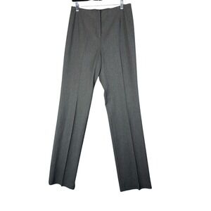 Bernard Zins Las Vegas Dress Pants Womens Size 8 Gray High Rise Wool Made France